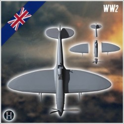 Avion de chasse Supermarine Spitfire Mk 1A (13)