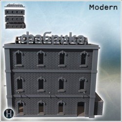 Russian brick factory with floors, annex wall, and flat roof (2)