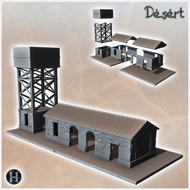 Desert railway station with guard post (El-Alamein, Egypt) (27)