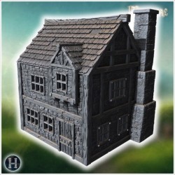 Two-story medieval house...