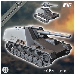 Hummel 150mm (18M Sf auf Geschutzwagen III-IV) (Sd.Kfz. 165) (début de production)