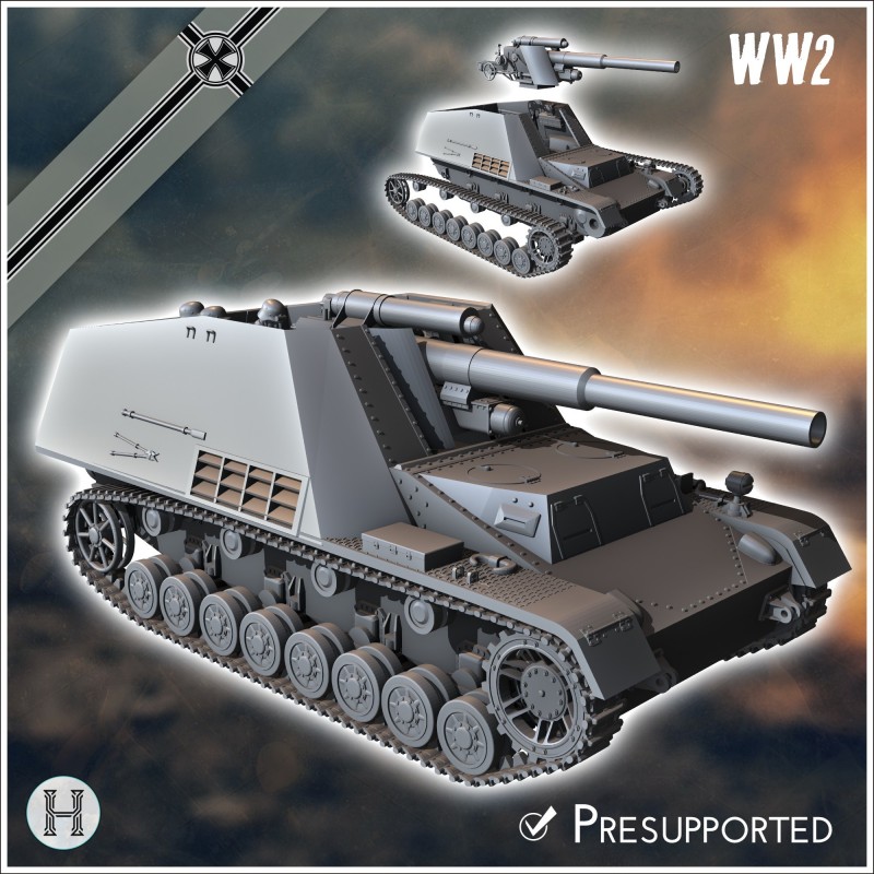 Hummel 150mm (18M Sf auf Geschutzwagen III-IV) (Sd.Kfz. 165) (late version)