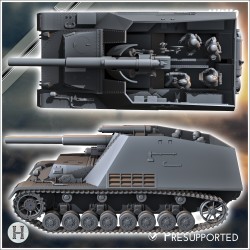 Hummel 150mm (18M Sf auf Geschutzwagen III-IV) (Sd.Kfz. 165) (late version)