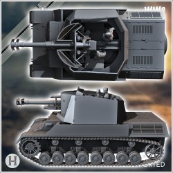 105 mm leFH 18/40/2 (Sf.) auf Geschützwagen III-IV