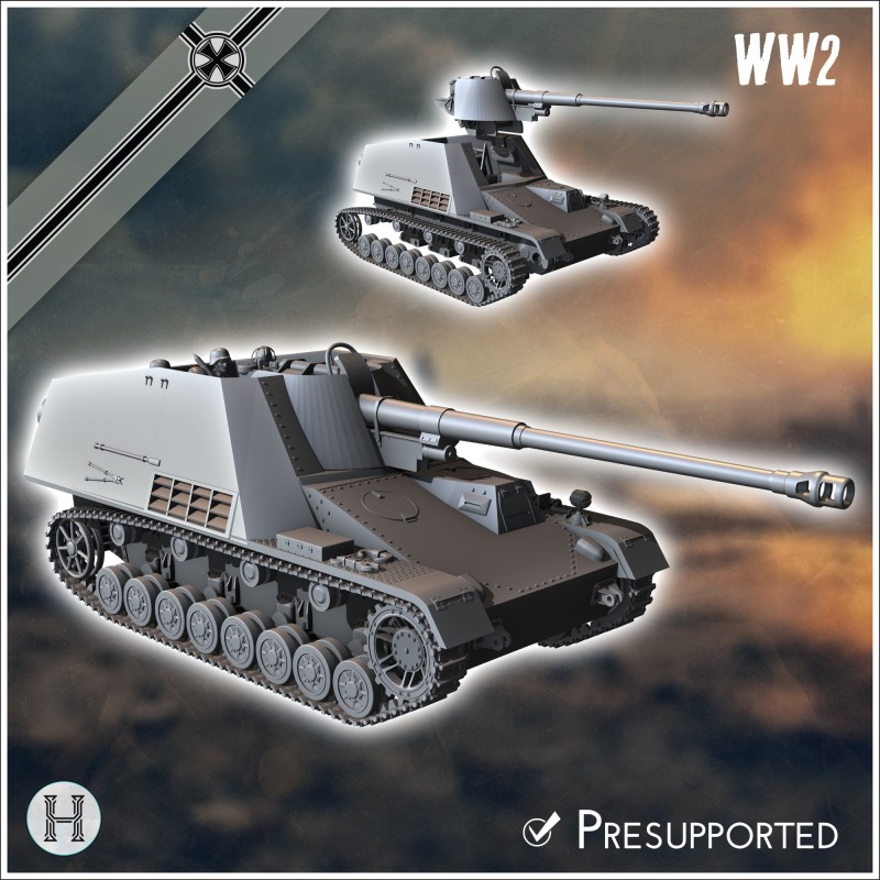 Nashorn / Hornisse panzerjäger armored tank hunter (Sd.Kfz. 164)