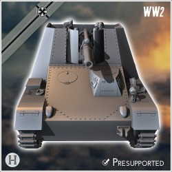 Hummel-Wespe 105mm artillerie montée