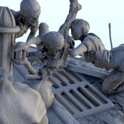 Group of zombies in town |  | Hartolia miniatures