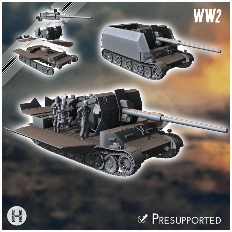 88 mm FlaK 41 auf Sonderfahrgestell (Pz.Sfl.IVc) (Grille 10)