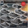 Pack allemand WW2 No. 12 - Tiger... - STL 3D | Hartolia Miniatures