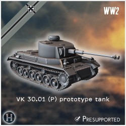 Pack allemand WW2 No. 12 - Tiger... - STL 3D | Hartolia Miniatures