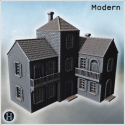 Pack de village moderne No. - STL 3D Moderne | Hartolia Miniatures