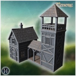 Pack de village médiéval No. - Fichier STL 3D | Hartolia Miniatures