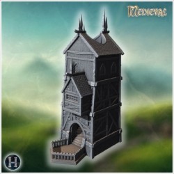 Pack de village médiéval No. - Fichier STL 3D | Hartolia Miniatures