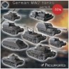 Pack allemand WW2 No. 12 - Tiger... - STL 3D | Hartolia Miniatures