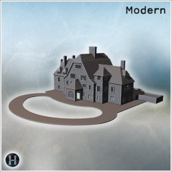 Modern city pack No. - 3D STL File (28mm (1:56)) | Hartolia Miniatures