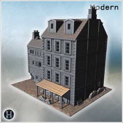 Modern city pack No. - 3D STL File (28mm (1:56)) | Hartolia Miniatures