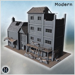 Modern city pack No. - 3D STL File (28mm (1:56)) | Hartolia Miniatures