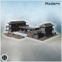 Modern city pack No. - 3D STL File (28mm (1:56)) | Hartolia Miniatures