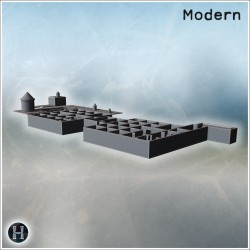 Modern city pack No. - 3D STL File (28mm (1:56)) | Hartolia Miniatures