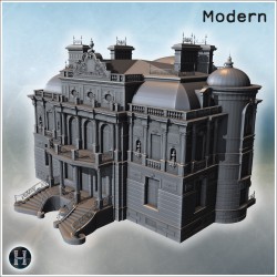 Modern city pack No. - 3D STL File (28mm (1:56)) | Hartolia Miniatures