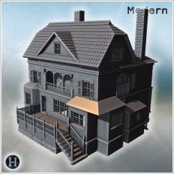 Modern city pack No. - 3D STL File (28mm (1:56)) | Hartolia Miniatures