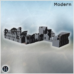 Modern city pack No. - 3D STL File (28mm (1:56)) | Hartolia Miniatures