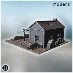 Modern city pack No. - 3D STL File (28mm (1:56)) | Hartolia Miniatures