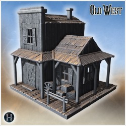 Wild West town pack No. - 3D STL File | Hartolia Miniatures