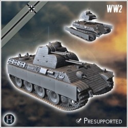 Pack allemand WW2 Panzer V Panther... - STL 3D | Hartolia Miniatures