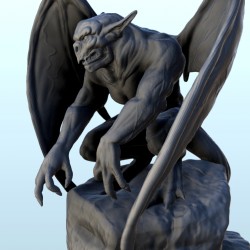 Winged devil on a rock |  | Hartolia miniatures
