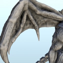 Winged demon lord with horns