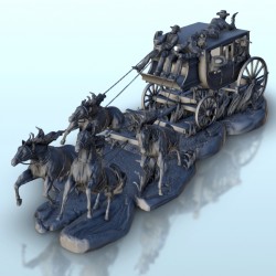Convoi de chevaux Far-West