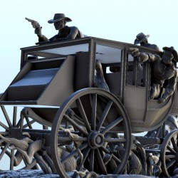 Wild West horse carriage |  | Hartolia miniatures