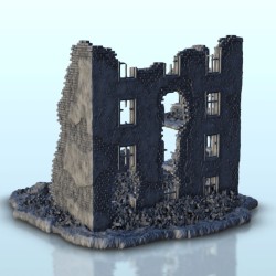 Immeuble en ruine - STL 3D Moderne (28mm (1:56)) | Hartolia Miniatures