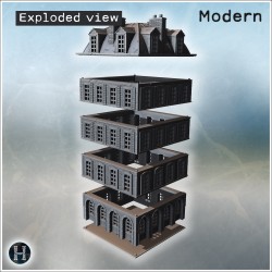Building - 3D STL File Modern (28mm (1:56)) | Hartolia Miniatures