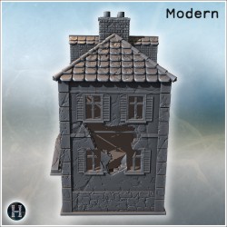 Bâtiment en ruines - Fichier STL 3D | Hartolia Miniatures