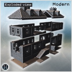 Bâtiment en ruines - Fichier STL 3D | Hartolia Miniatures