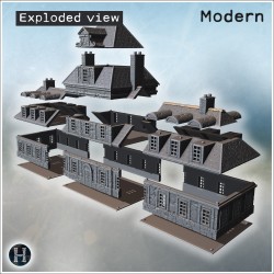 Manoir baroque - STL 3D Moderne (28mm (1:56)) | Hartolia Miniatures
