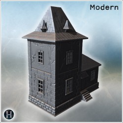 Manoir - Fichier STL 3D Moderne (28mm (1:56)) | Hartolia Miniatures