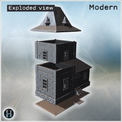 Manor - 3D STL File Modern (28mm (1:56)) | Hartolia Miniatures