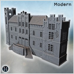 Luxurious palace - 3D STL Modern (28mm (1:56)) | Hartolia Miniatures