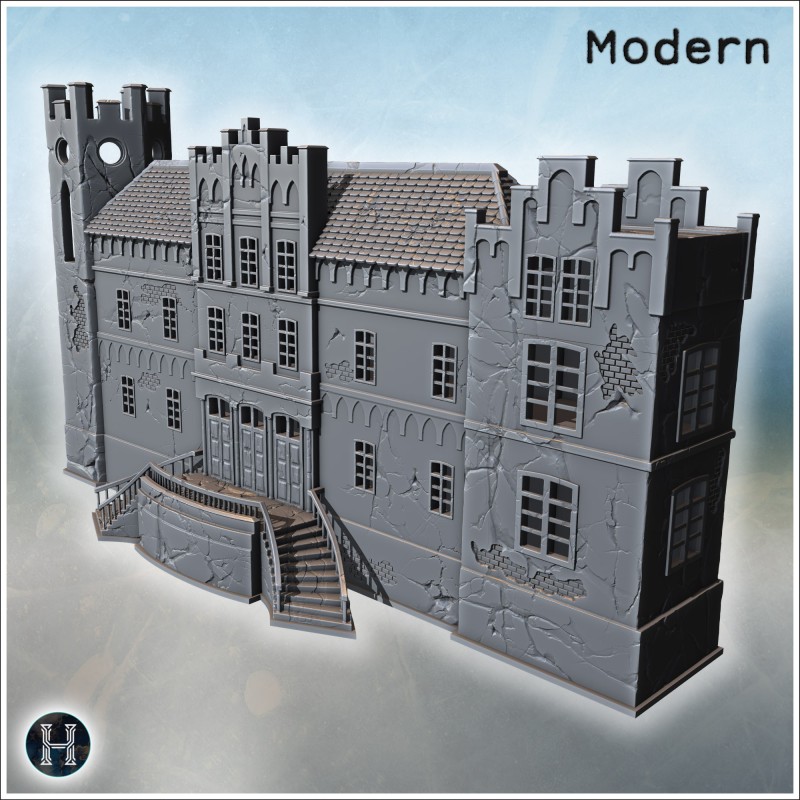 Palais luxueux - STL 3D Moderne (28mm (1:56)) | Hartolia Miniatures