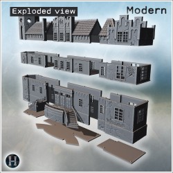 Palais luxueux - STL 3D Moderne (28mm (1:56)) | Hartolia Miniatures