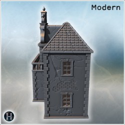 Baroque building - 3D STL Modern (28mm (1:56)) | Hartolia Miniatures