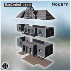 Baroque building - 3D STL Modern (28mm (1:56)) | Hartolia Miniatures