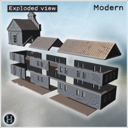Baroque building - 3D STL Modern (28mm (1:56)) | Hartolia Miniatures