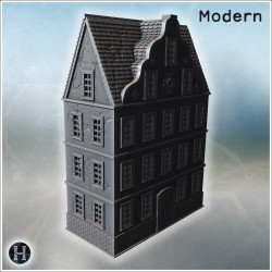 Baroque house - 3D STL File Modern (28mm (1:56)) | Hartolia Miniatures