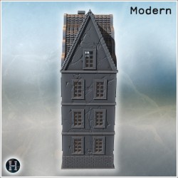 Baroque house - 3D STL File Modern (28mm (1:56)) | Hartolia Miniatures