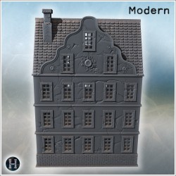 Baroque house - 3D STL File Modern (28mm (1:56)) | Hartolia Miniatures