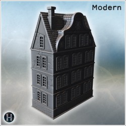 Baroque building - 3D STL Modern (28mm (1:56)) | Hartolia Miniatures